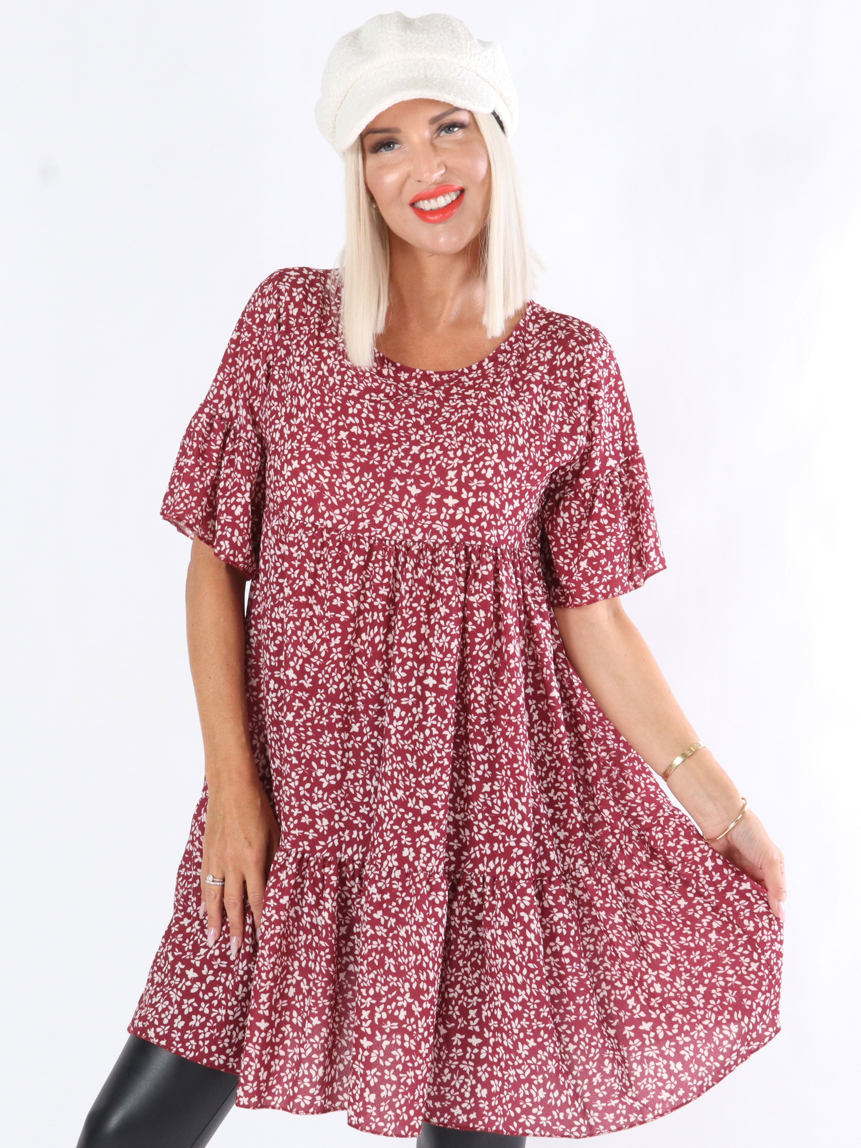 Via - Tunika i løs pasform med mønster